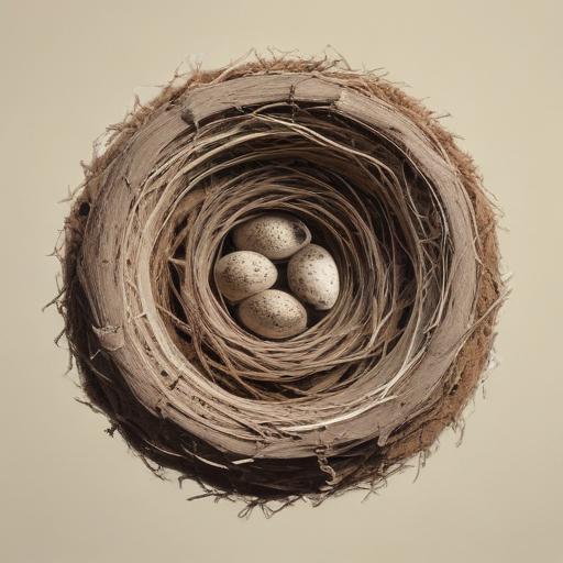单词“nested”的助记图片