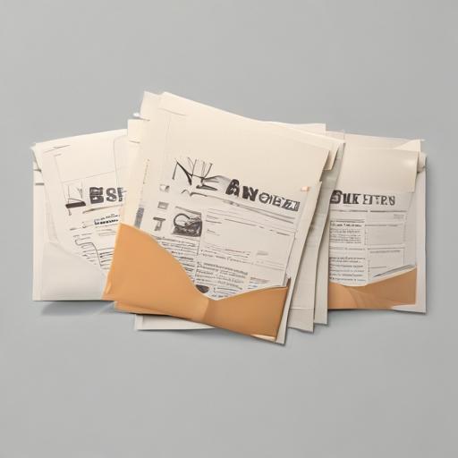 单词“newsletters”的助记图片