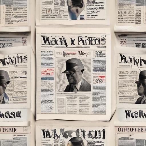 单词“newspapers”的助记图片