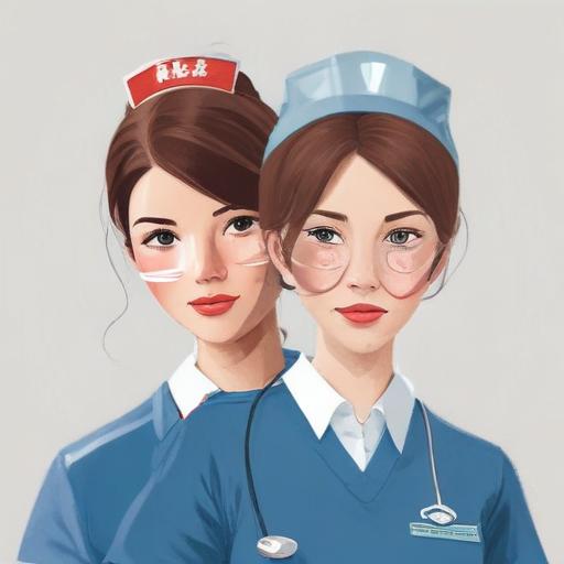 单词“nurses”的助记图片