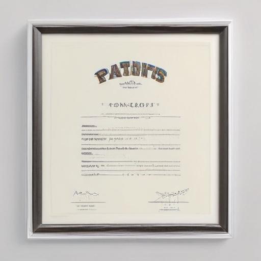 单词“patents”的助记图片
