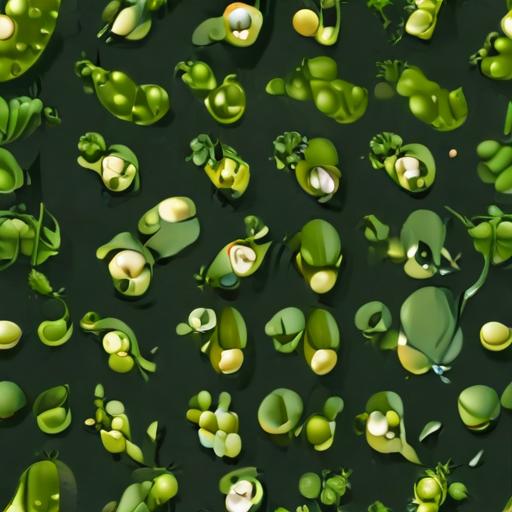 单词“peas”的助记图片