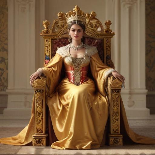 单词“queen”的助记图片