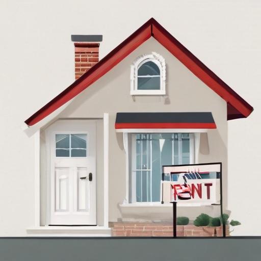 单词“rent”的助记图片