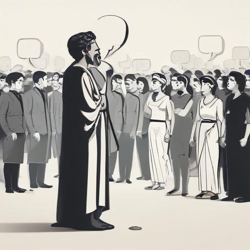 单词“rhetoric”的助记图片