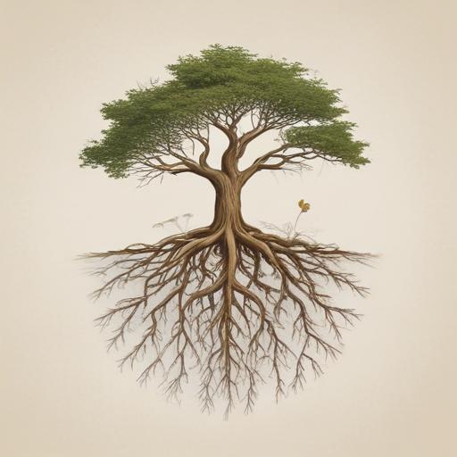 单词“roots”的助记图片
