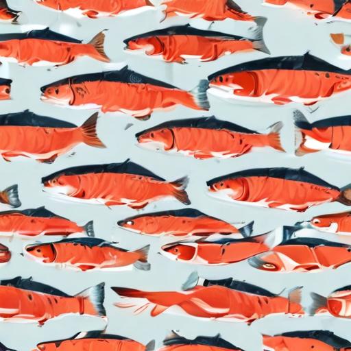 单词“salmon”的助记图片
