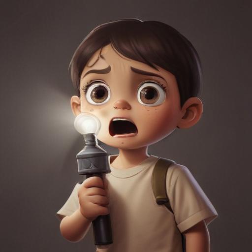单词“scared”的助记图片
