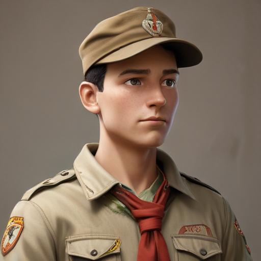 单词“scout”的助记图片