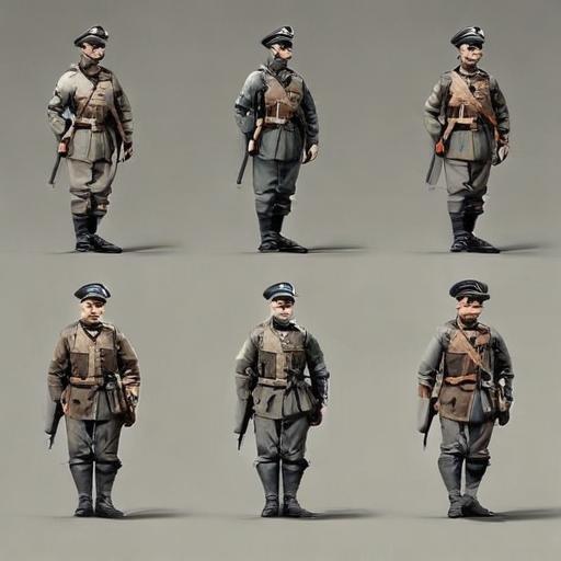单词“soldiers”的助记图片
