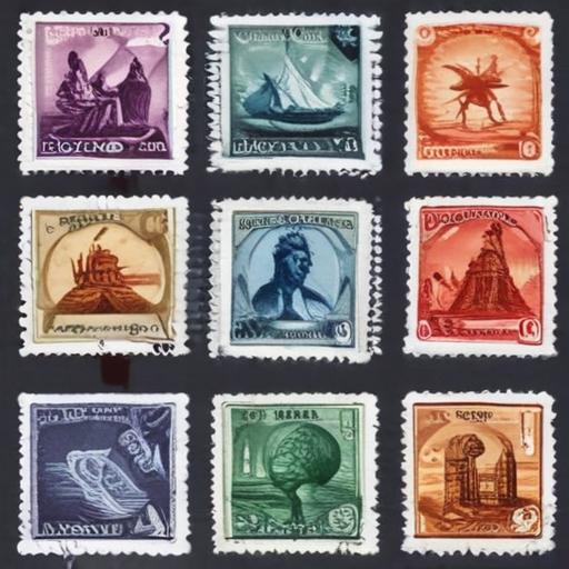 单词“stamps”的助记图片