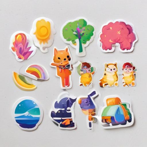 单词“stickers”的助记图片