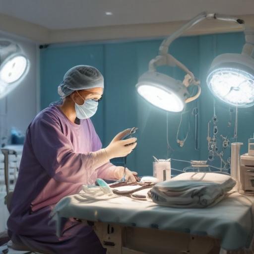 单词“surgery”的助记图片