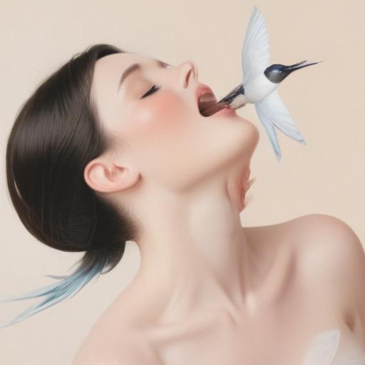 单词“swallow”的助记图片