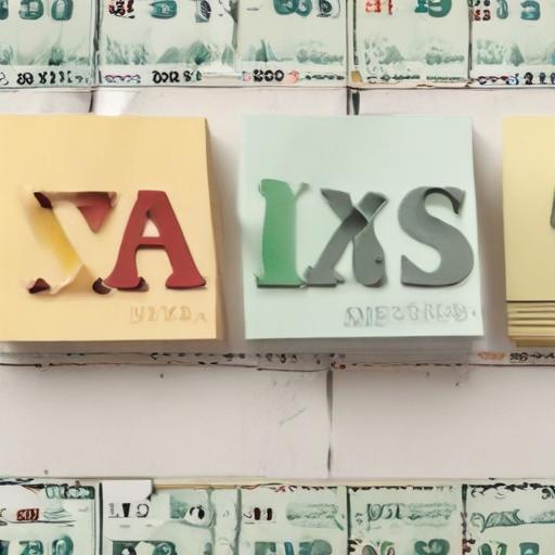单词“taxes”的助记图片