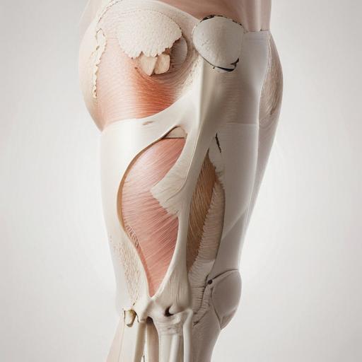 单词“thigh”的助记图片