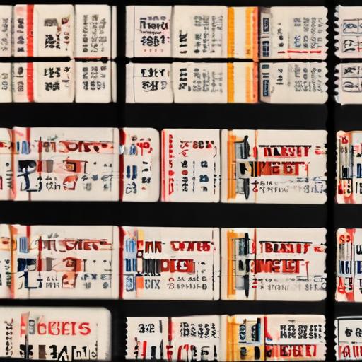 单词“tickets”的助记图片