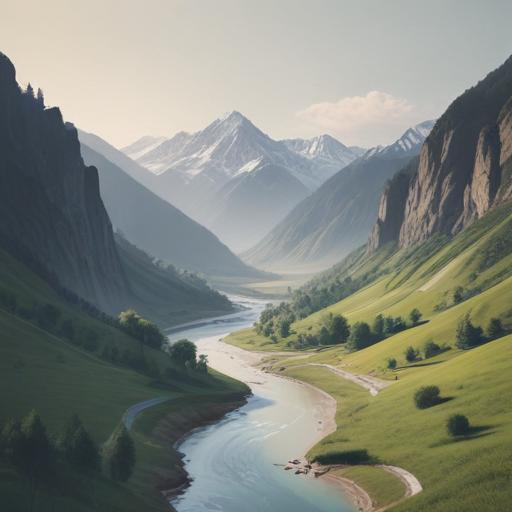 单词“valley”的助记图片