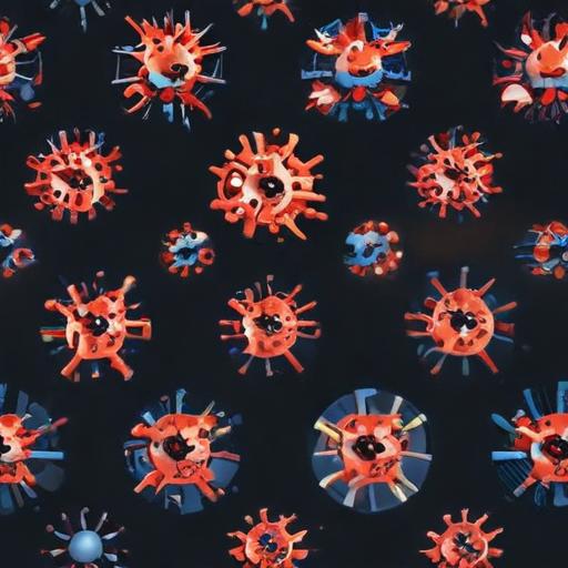 单词“viruses”的助记图片