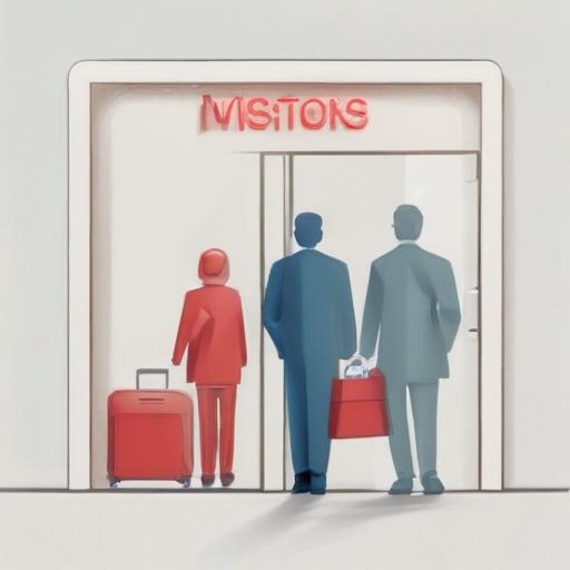 单词“visitors”的助记图片