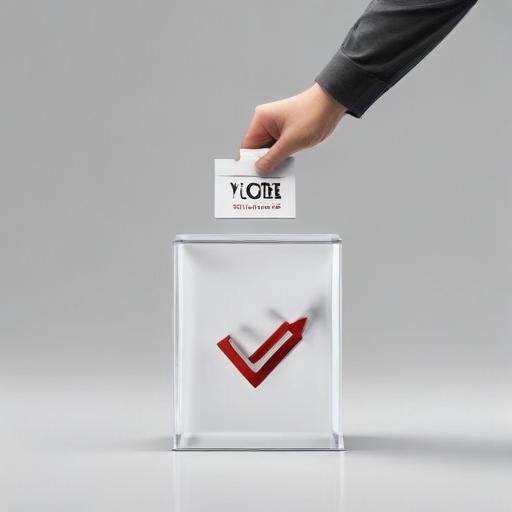 单词“voted”的助记图片