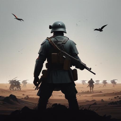单词“war”的助记图片
