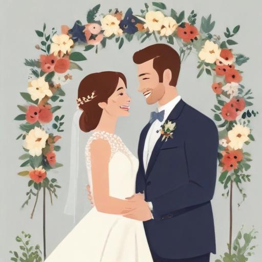 单词“wedding”的助记图片