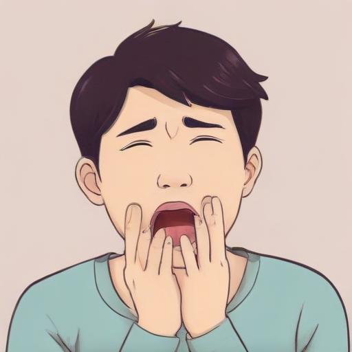 单词“yawn”的助记图片